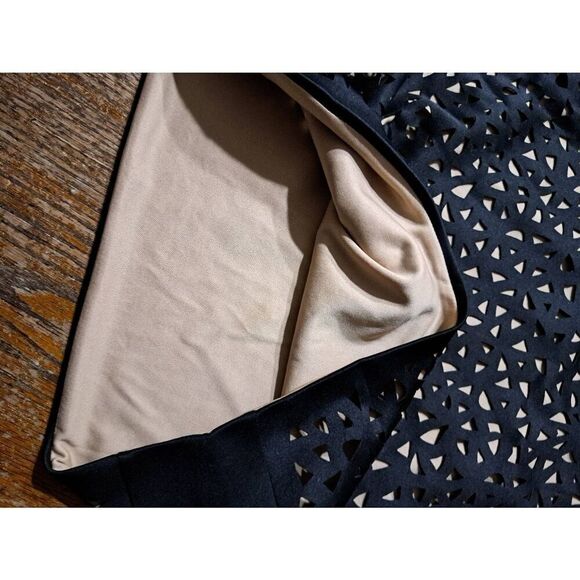 Medium Jealous Tomato Black Tan Cut Out Straight Pencil Skirt Elastic Waist - Picture 3 of 3